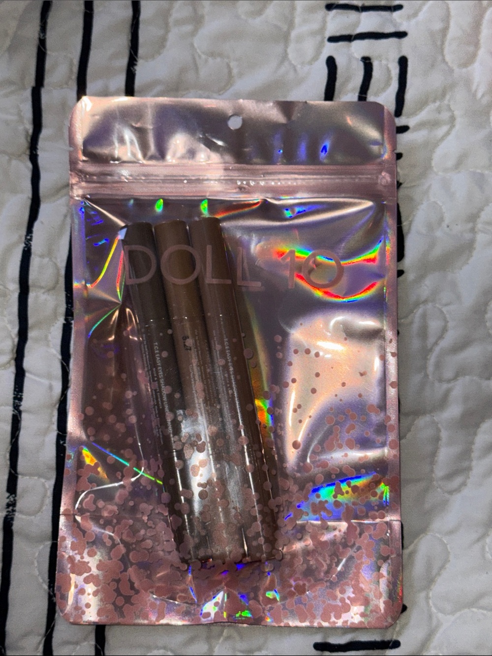 Doll 10 3 piece Vacation Eyes- TCE eyeshadows and liner/dual headed
